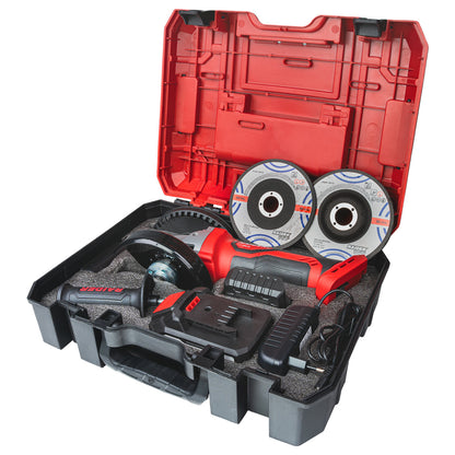 Raider R20 Polizor unghiular Ø125mm 20V 4Ah valiza RDP-SPAG20