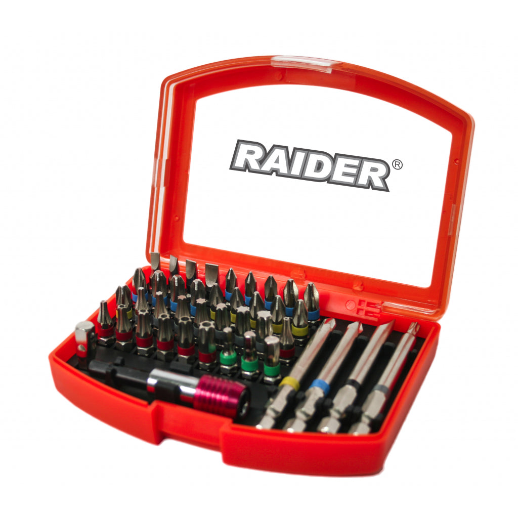 Raider R20 set masina de gaurit, rotopercutor si flex + 2x5Ah + Accesorii RDP-BXS1