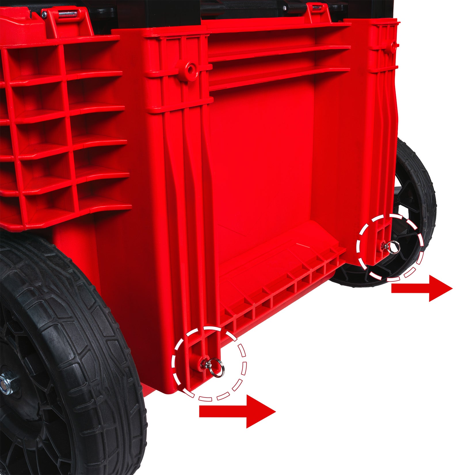 Raider sistem depozitare modular 556x1120x424mm roti IP65 RDP-MSS7