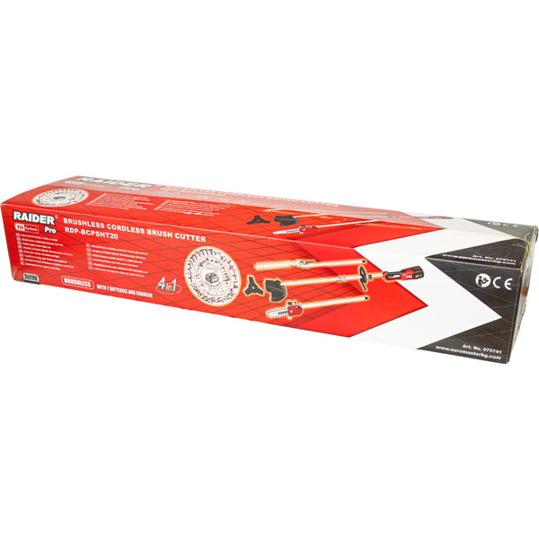 Raider R20 Motocoasa electrica si trimer 40V 4in1 2x2Ah RDP-BCPSHT20