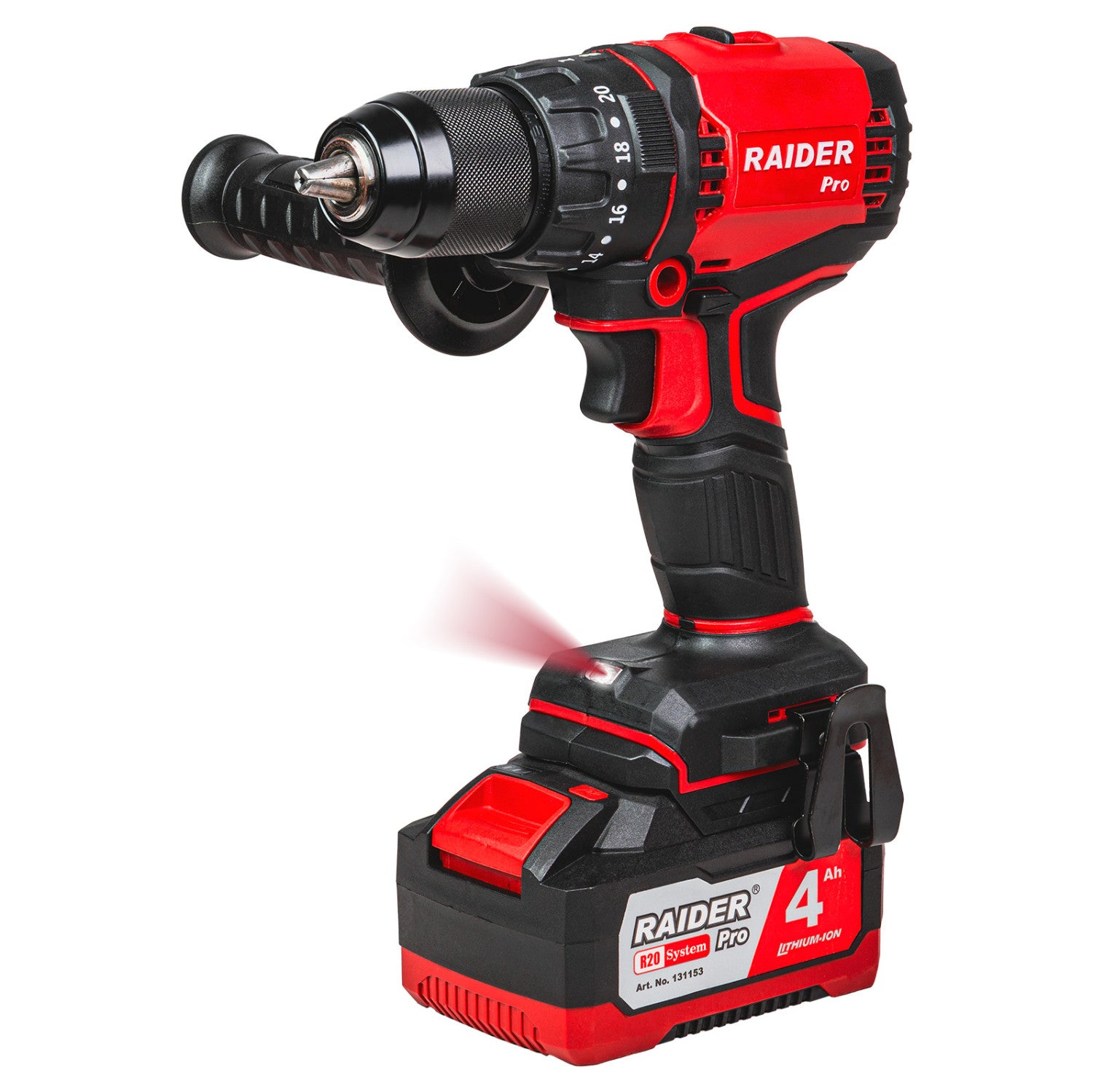 Raider R20 Masina de gaurit cu percutie 20V 4.0Ah 60Nm RDP-YBID20