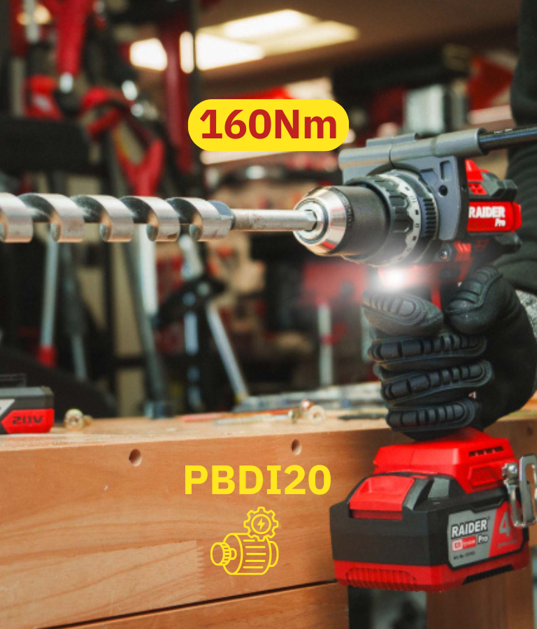 Raider R20 Masina de gaurit si insurubat 20V 160Nm SOLO RDP-PBID20
