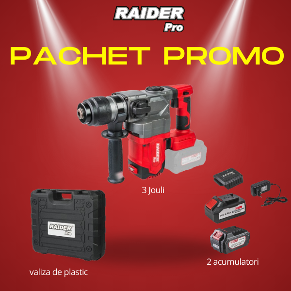 Raider R20 Ciocan rotopercutor SDS 20V 4.0Ah 3J RDP-YBRH20
